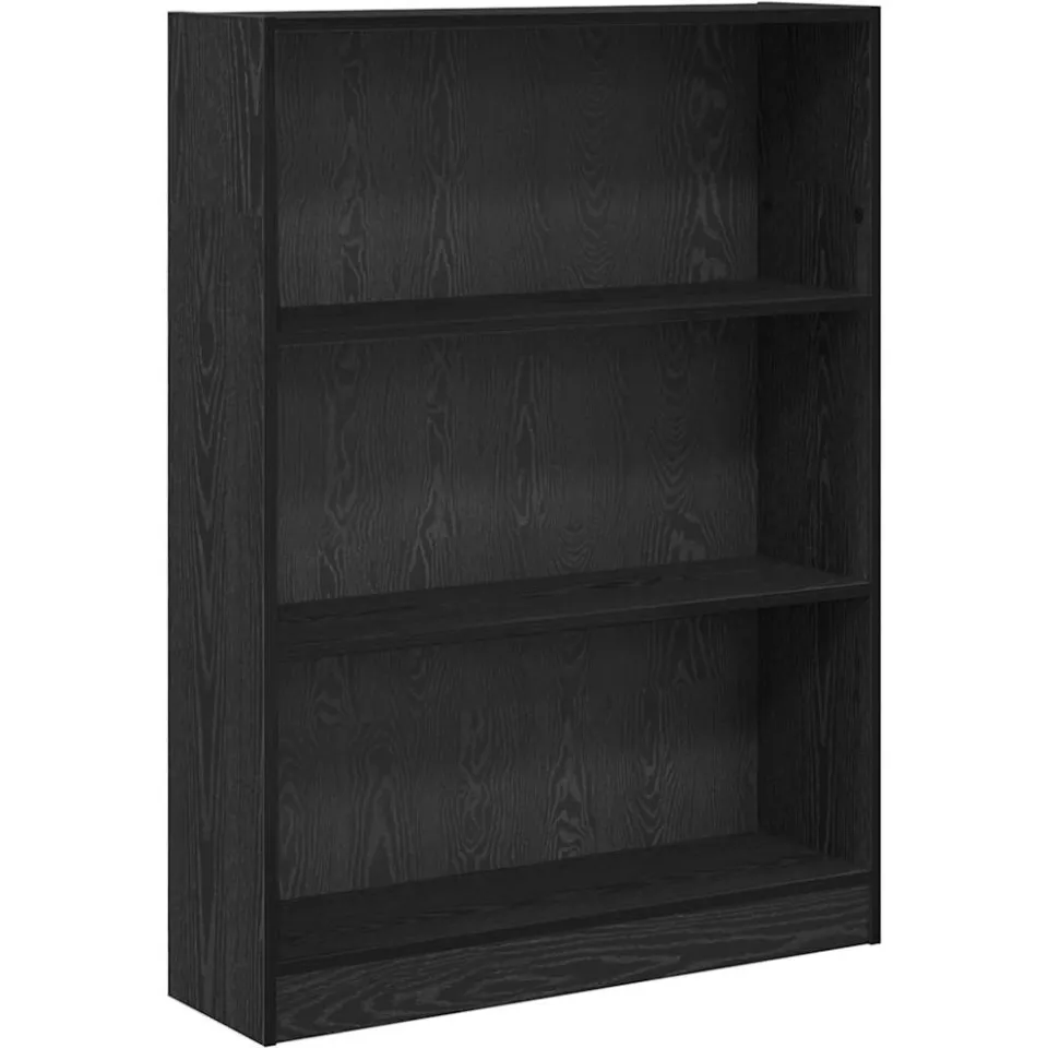 vidaXL Boekenkast 80 x 24 x 109 cm Bewerkt hout Zwart Eiken