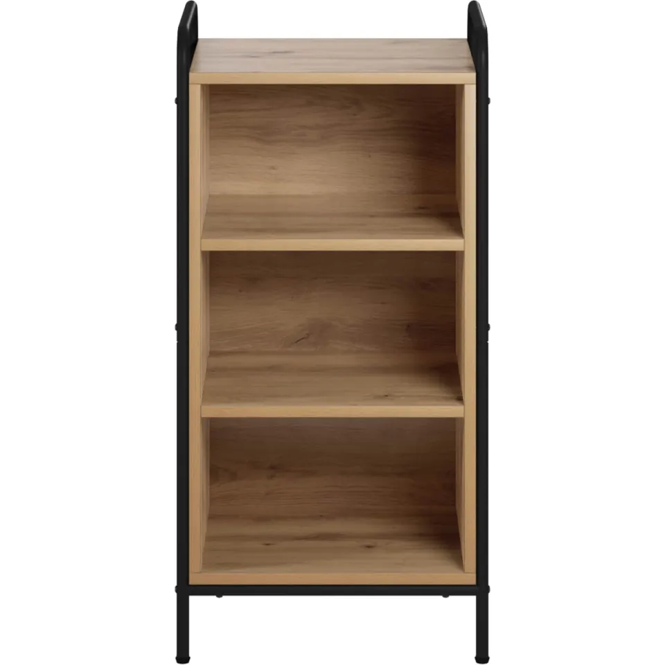 vidaXL Dressoir Artisanaal eiken 97 x 33 x 81 cm Bewerkt hout Bruin