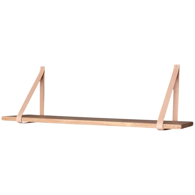 Artichok Thomas houten wandplank naturel - 80 x 20 cm Bruin
