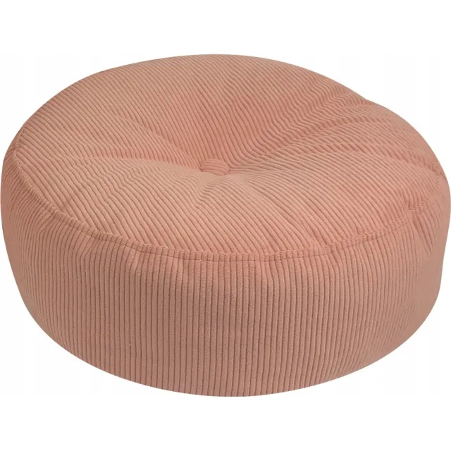 Syma Pufa Roller Ronde Sierkussen 47x20cm - Zalmkleurig met Stof