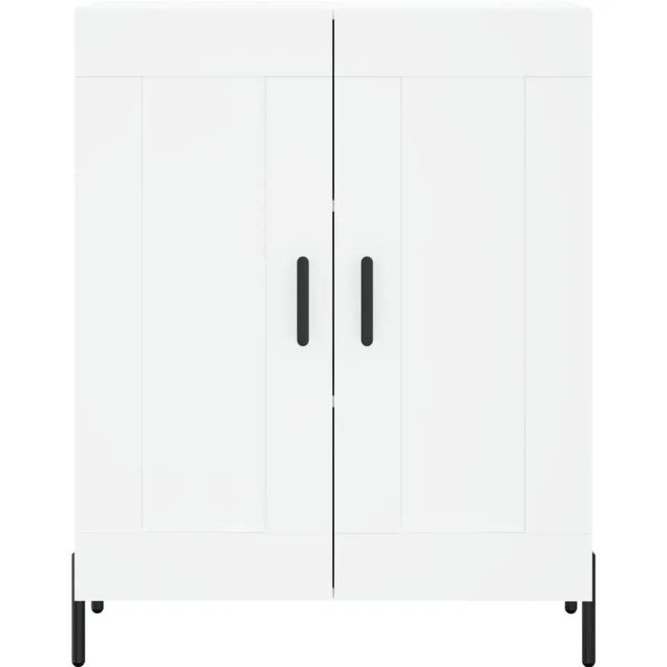 vidaXL Dressoir 69,5x34x90 cm bewerkt hout wit