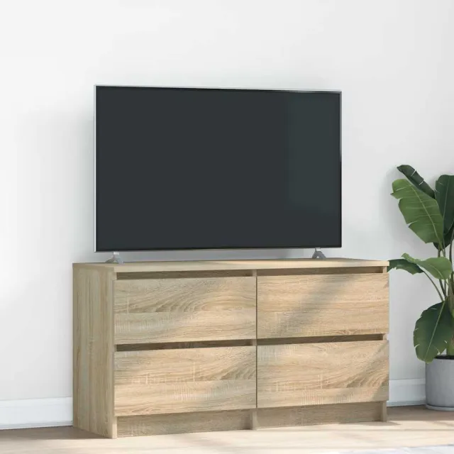 vidaXL Tv-meubel 100x35x54 cm bewerkt hout sonoma eikenkleurig, foto 2