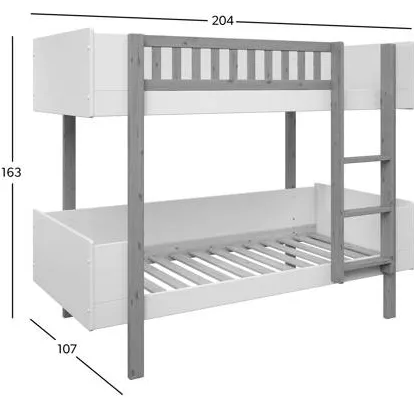 NOUS Kids Seto kinderstapelbed wit