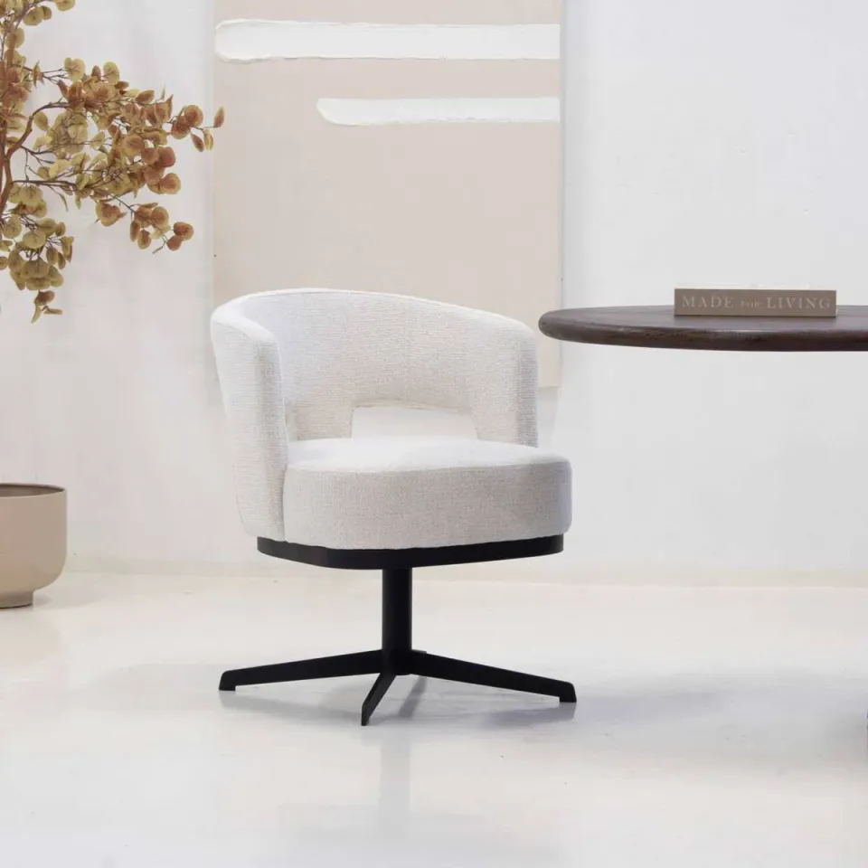Giga Meubel Léo eetkamerstoel off-white, foto 3