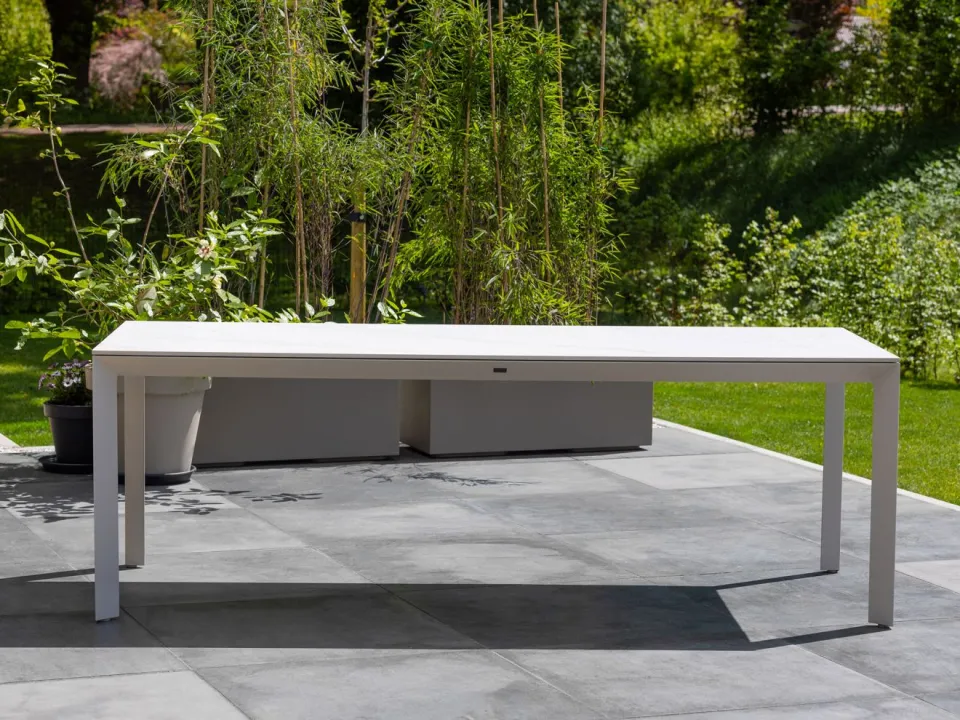 Manifesto Furniture Manifesto Valsecca/Sestino 220cm dining tuinset 7-delig wit, foto 4