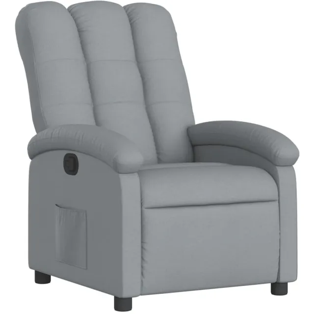 vidaXL Relaxfauteuil - lichtgrijze - stof Lichtgrijs