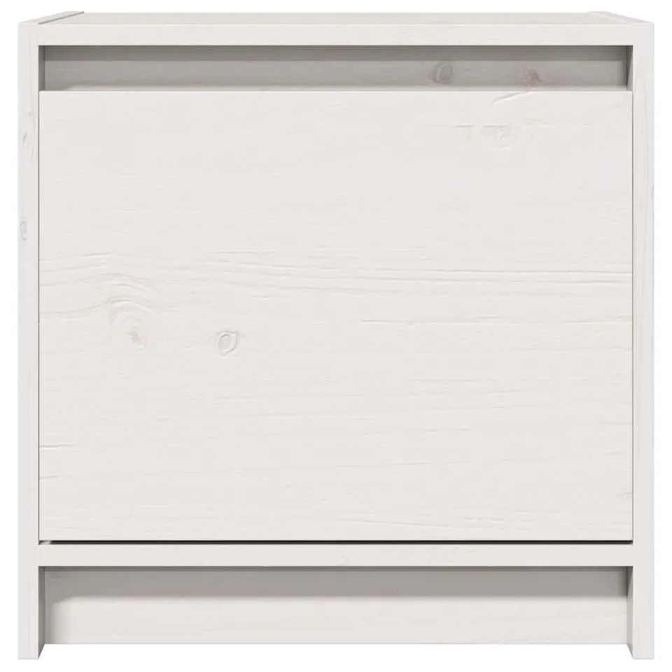 vidaXL Nachtkastjes 2 st 40x30,5x40 cm massief grenenhout wit