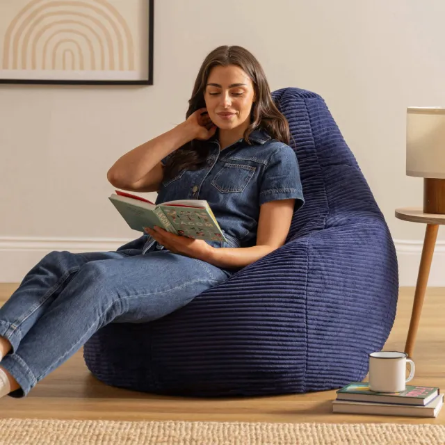 Icon Zitzak Fauteuil Dalton marineblauw, foto 2