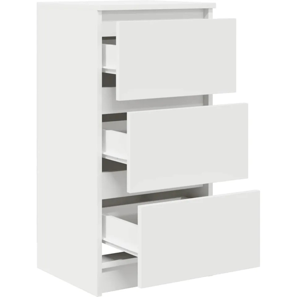 vidaXL Dressoir 37,5x35x76 cm bewerkt hout wit, foto 4