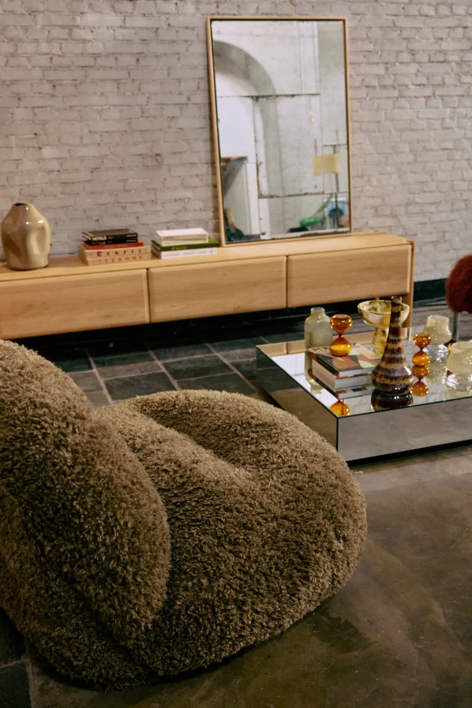 HKLIVING fauteuil Meloa olijfgroen, foto 6