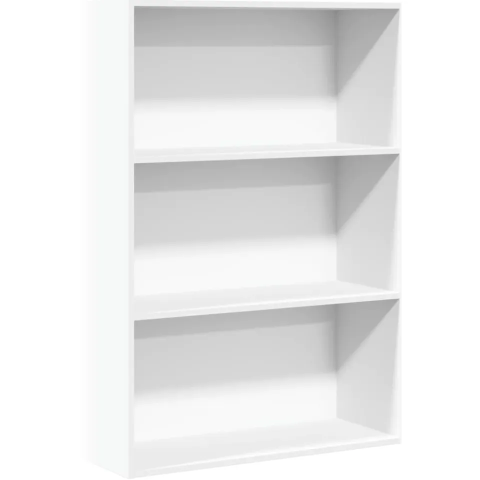 vidaXL Boekenkast 80x30x114 cm bewerkt hout wit, foto 3