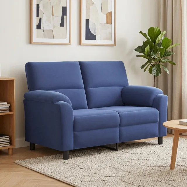 vidaXL Bank Politieblauw 154 x 85 x 93 cm fluweel