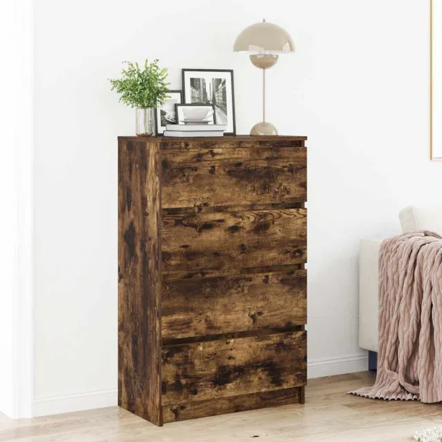vidaXL Dressoir 60x35x98,5 cm bewerkt hout gerookt eikenkleurig, foto 2