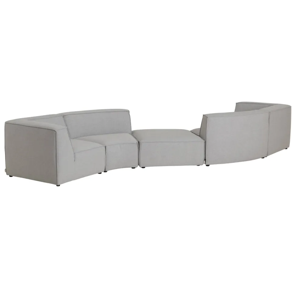 NOUS Living Newton 4-zitsbank lichtgrijs, foto 4