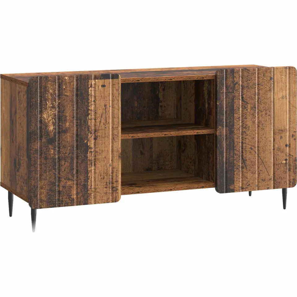 vidaXL TV-kast 102 x 34,5 x 52 cm Oud hout Bewerkt hout bruin, foto 3