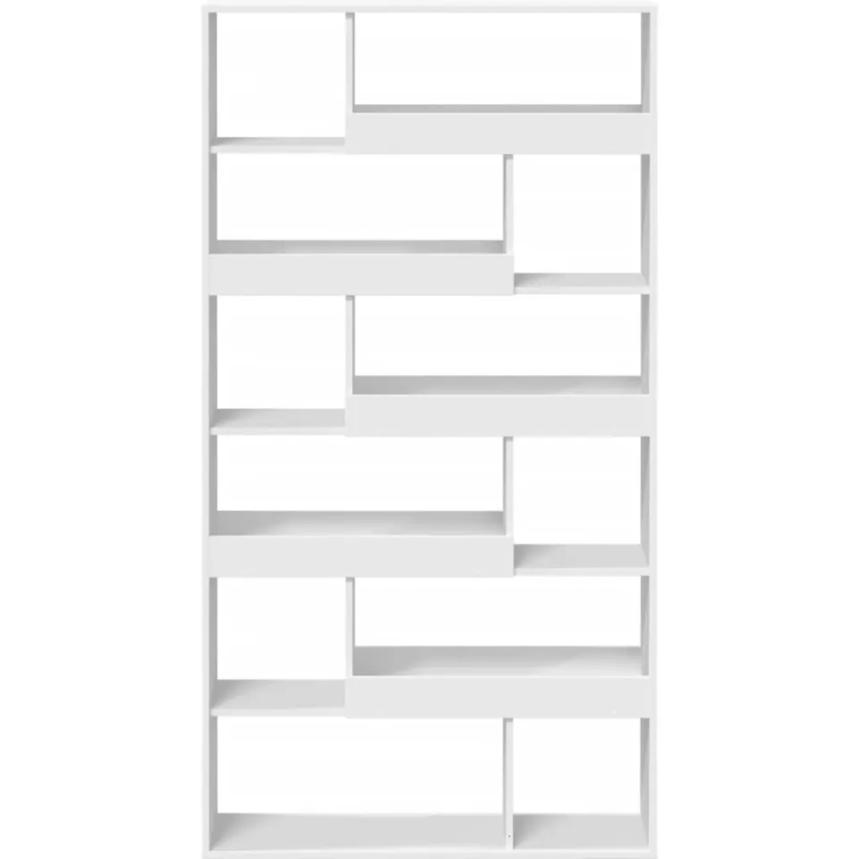 vidaXL Boekenkast 100x33x187,5 cm bewerkt hout wit, foto 4
