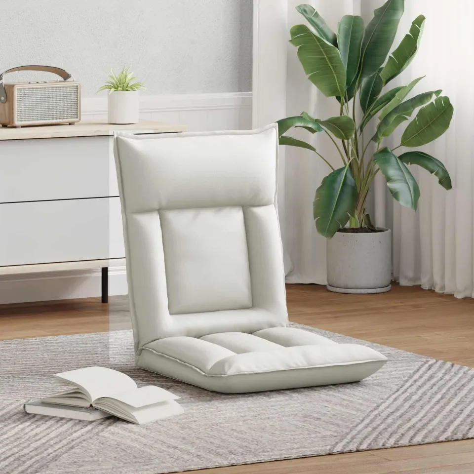 vidaXL Verstelbare vlo stoelen Wit Kunstleer, foto 3