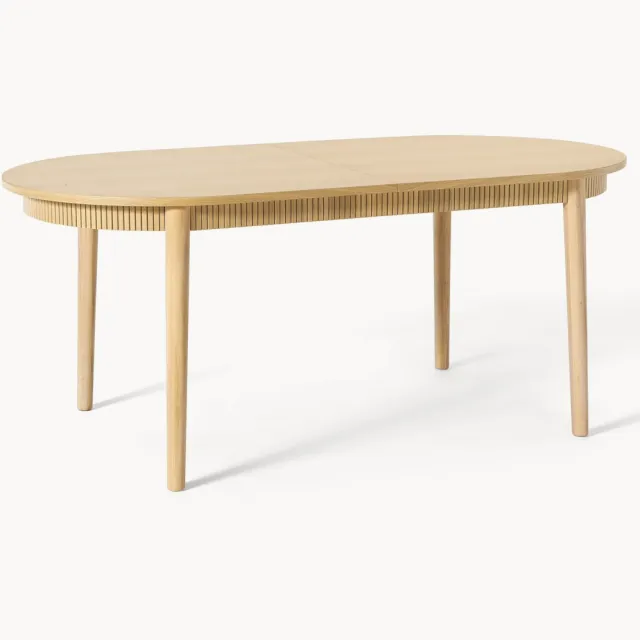 Westwing Collection Uitschuifbare eettafel Calary, in verschillende formaten Bruin