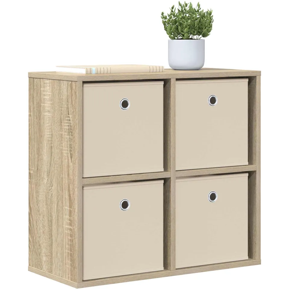 vidaXL Dressoir Sonoma Eiken 59,5 x 27 x 57 cm Bruin