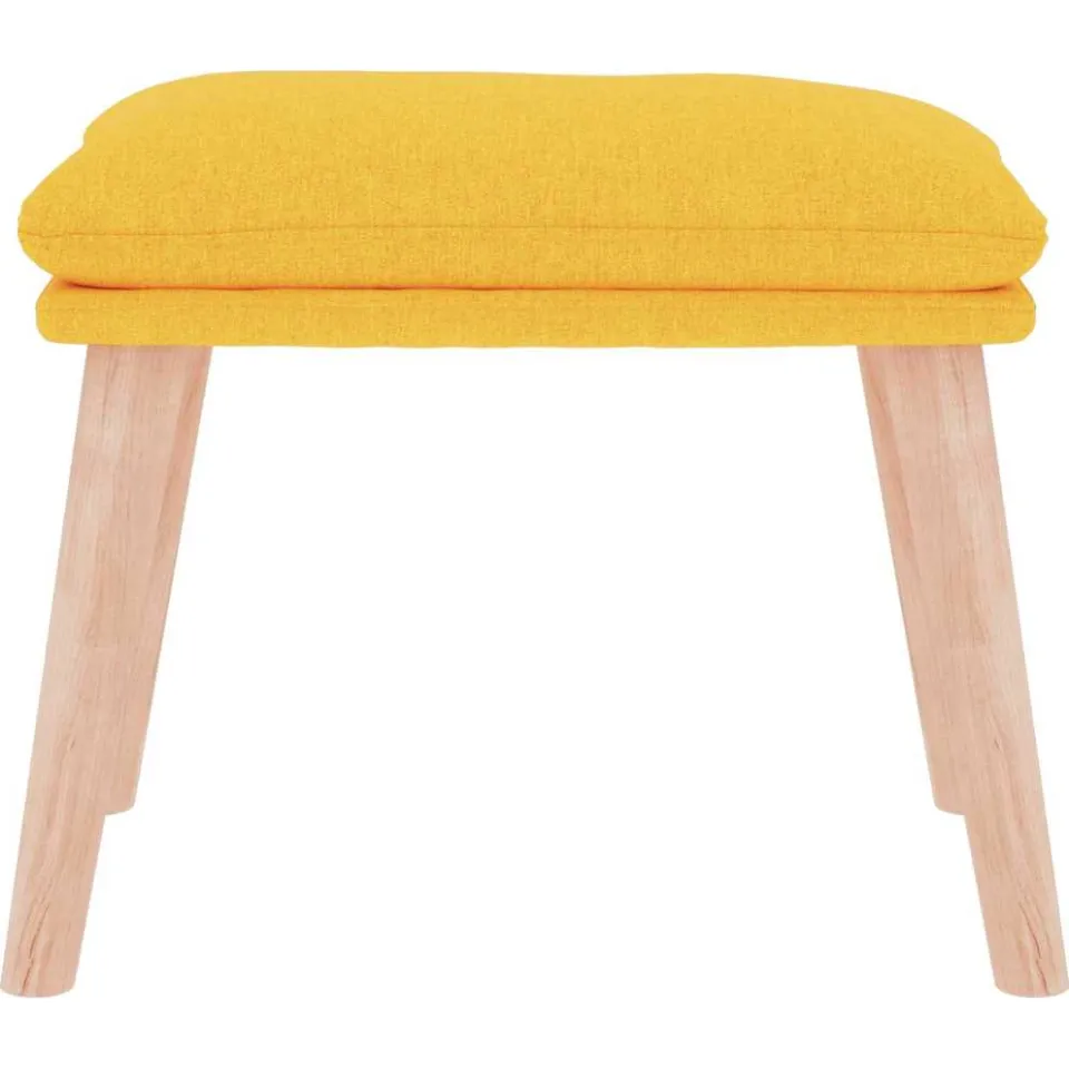 vidaXL Voetenbank 45x29,5x35 cm stof mosterdgeel