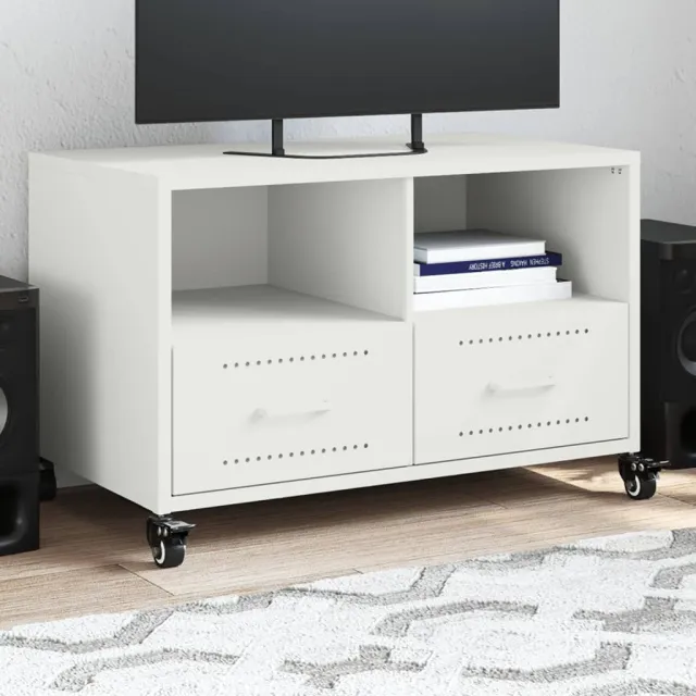 vidaXL Tv-meubel 68x39x43,5 cm staal wit, foto 2