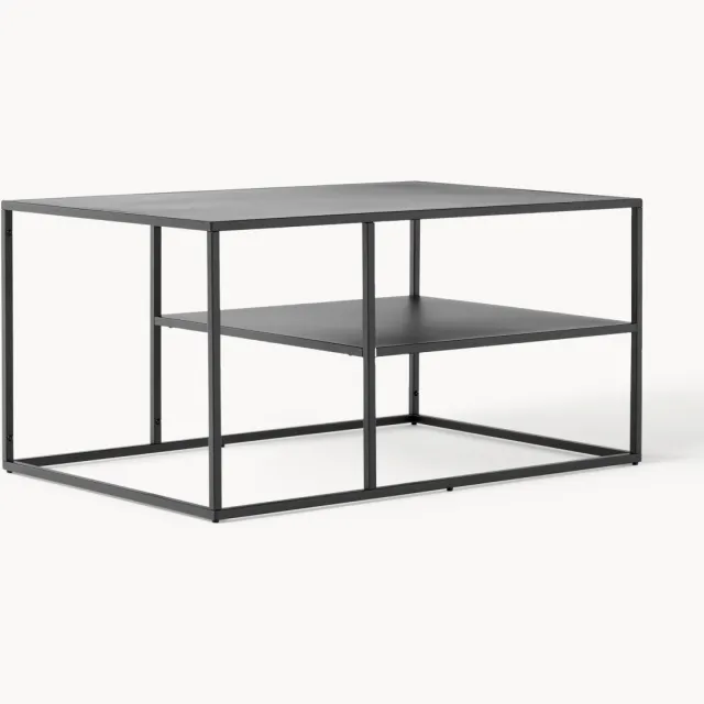 Westwing Collection Metalen salontafel Neptun Zwart