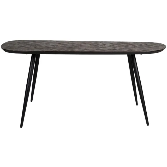Puur Brianna ovale eettafel - donkerbruin