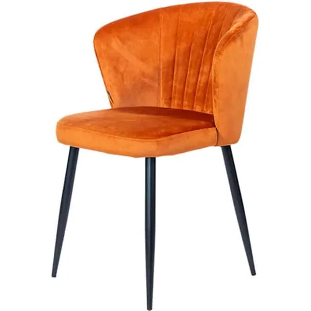 NordXL Eetkamerstoel Richmond velvet Roestbruin