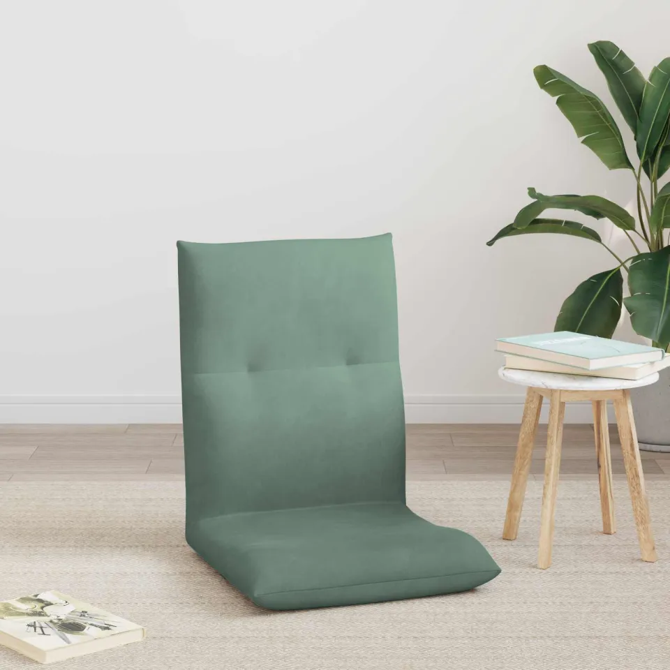 vidaXL Verstelbare vlo stoelen Zeegroen Fluweel groen, foto 3