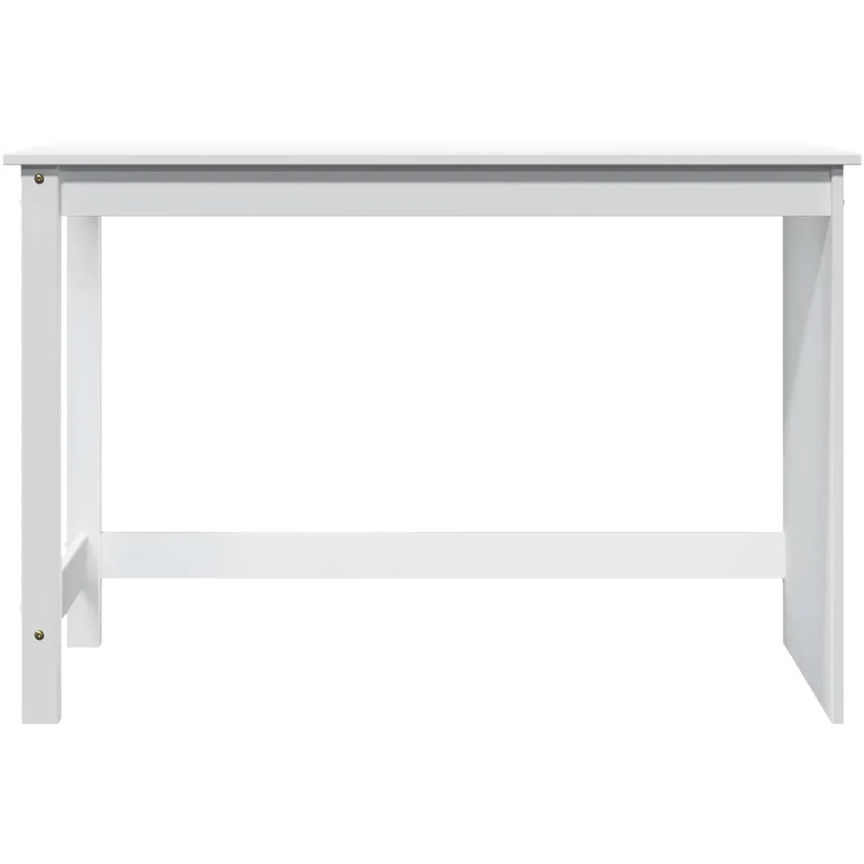 vidaXL Bureau MOSS Wit 112 x 50 x 75 cm Massief Vurenhout, foto 4