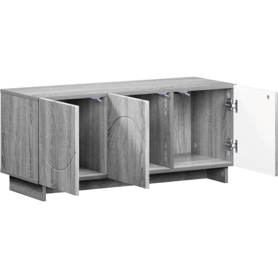 vidaXL tv-meubel 90 x 34,5 x 40 cm Grijs Sonoma Bewerkt hout