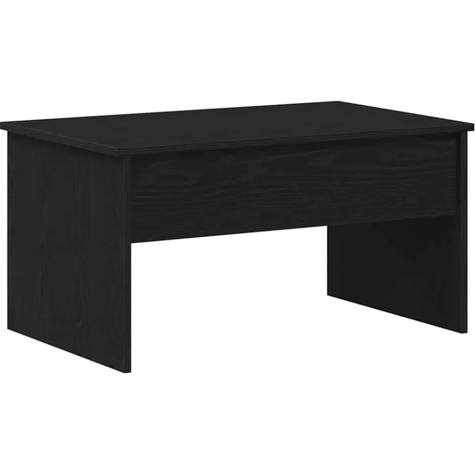 vidaXL Salontafel Zwart Eiken 80 x 50,5 x 41,5 cm Bewerkt hout, foto 3