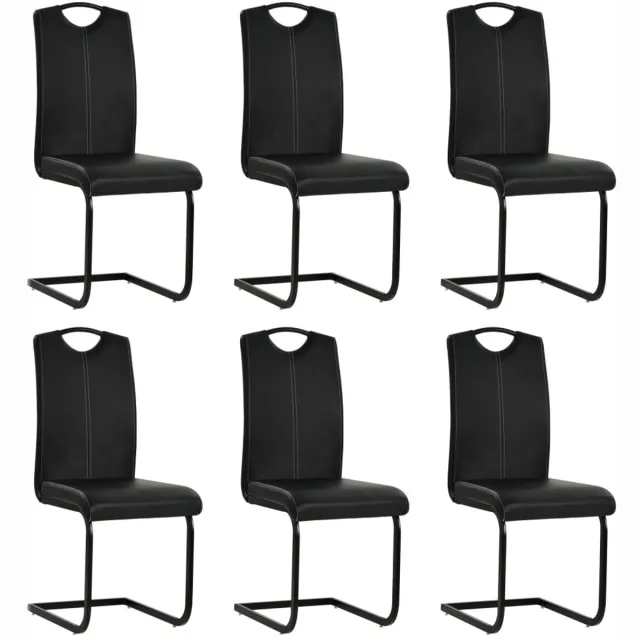 Corenia Eetkamerstoelen – Stoelen – Dinerstoelen – Keukenstoelen – Zwarte Set – Comfortabele Foamvulling – Stevig Stalen Frame Hetzelfde als afbeelding