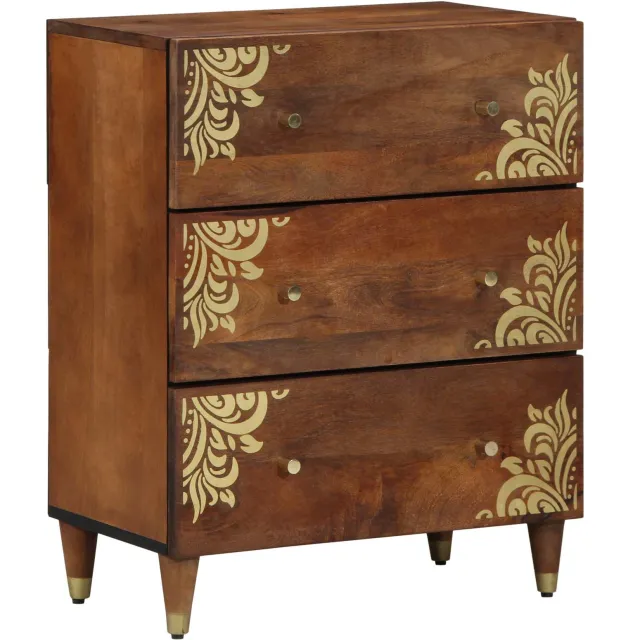 vidaXL Dressoir Bruin 60 x 33 x 75 cm Massief Mango Hout