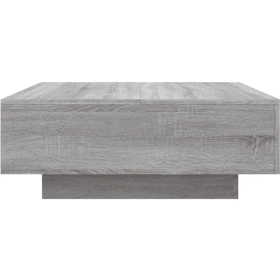 vidaXL Salontafel 80x80x31 cm bewerkt hout grijs sonoma eikenkleurig, foto 4