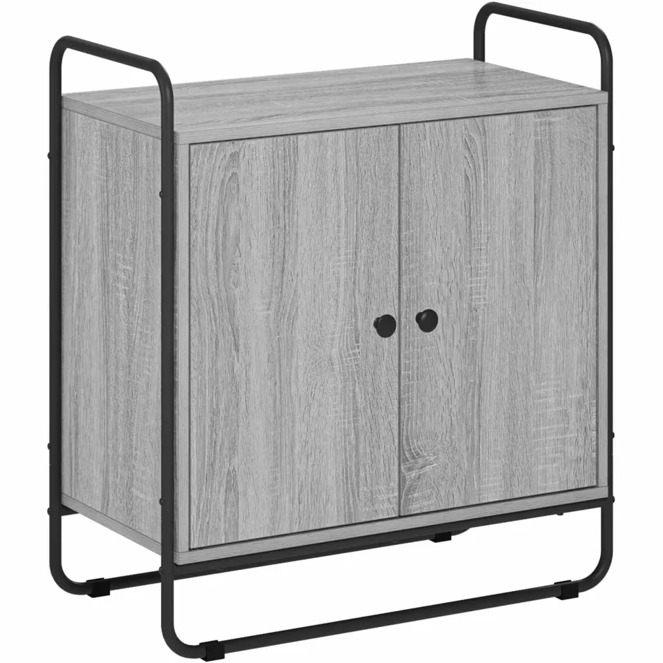 vidaXL Dressoir Grijs Sonoma 68 x 35 x 75 cm Bewerkt hout, foto 3