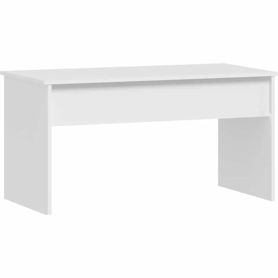 vidaXL Salontafel 102x50,5x52,5 cm bewerkt hout wit, foto 3