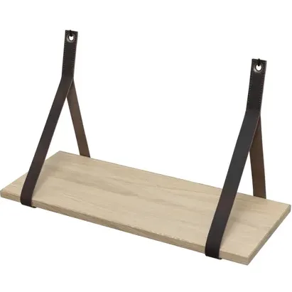Duraline Wandplank Eikenfineer Bruin Leder 60x23cm