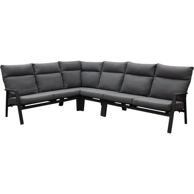 AVH-Collectie Pacific hoek loungeset 4 delig aluminium antraciet