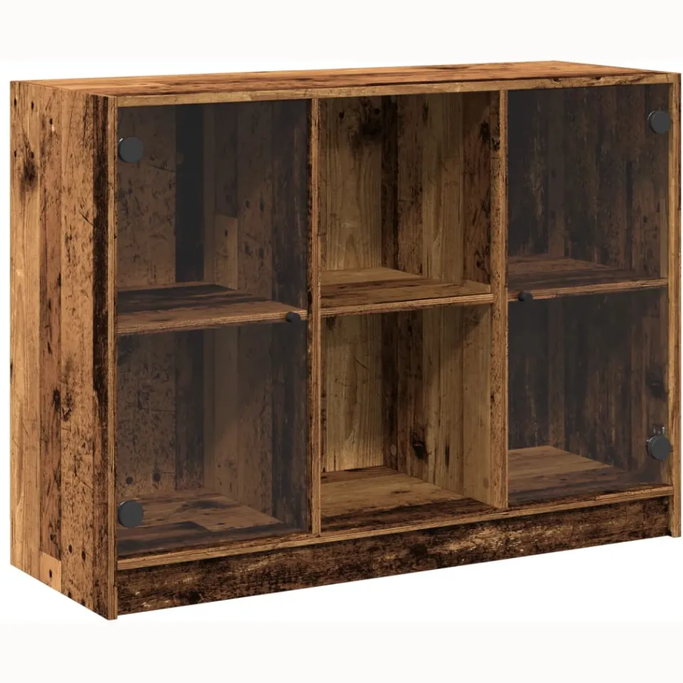 vidaXL Dressoir 102x37x75,5 cm bewerkt hout oud houtkleurig bruin, foto 3