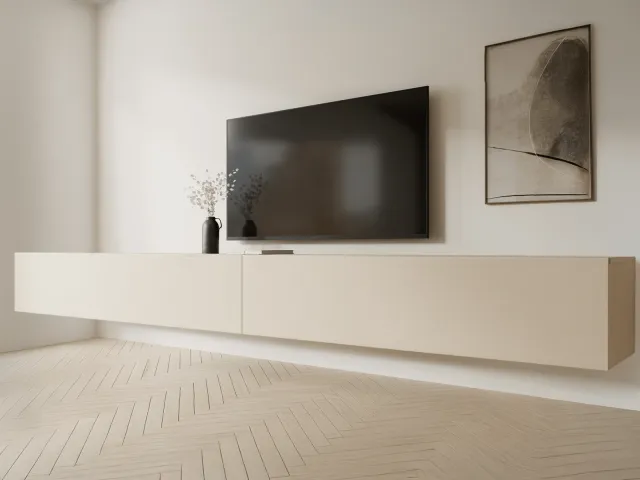Mobistoxx Tv-meubel KINGSTON 2 klapdeuren 280 cm kasjmier