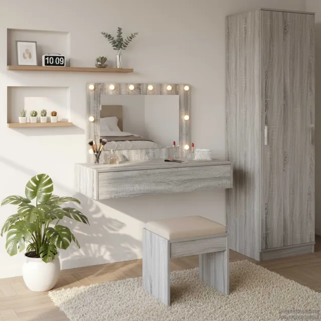 vidaXL Plafondtafel Grijs 100 x 40 x 70 cm Bewerkt hout, foto 2