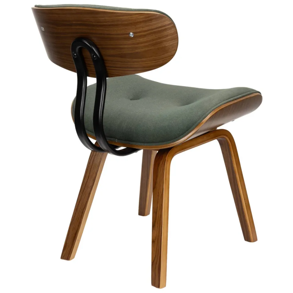 Dutchbone Blackwood eetkamerstoel groen, foto 3