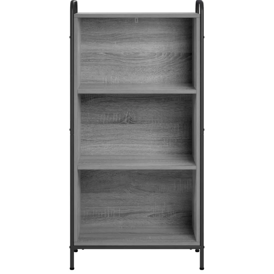 vidaXL Boekenkast 55,5 x 33 x 174 cm Bewerkt hout Grijs Sonoma
