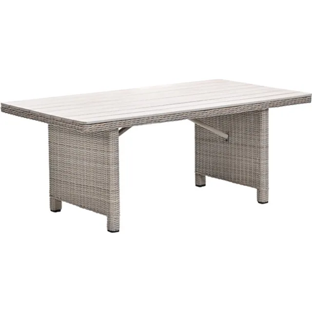 Garden Impressions Milwaukee tuintafel - 170x90 cm - vintage willow - Vironwood bruin