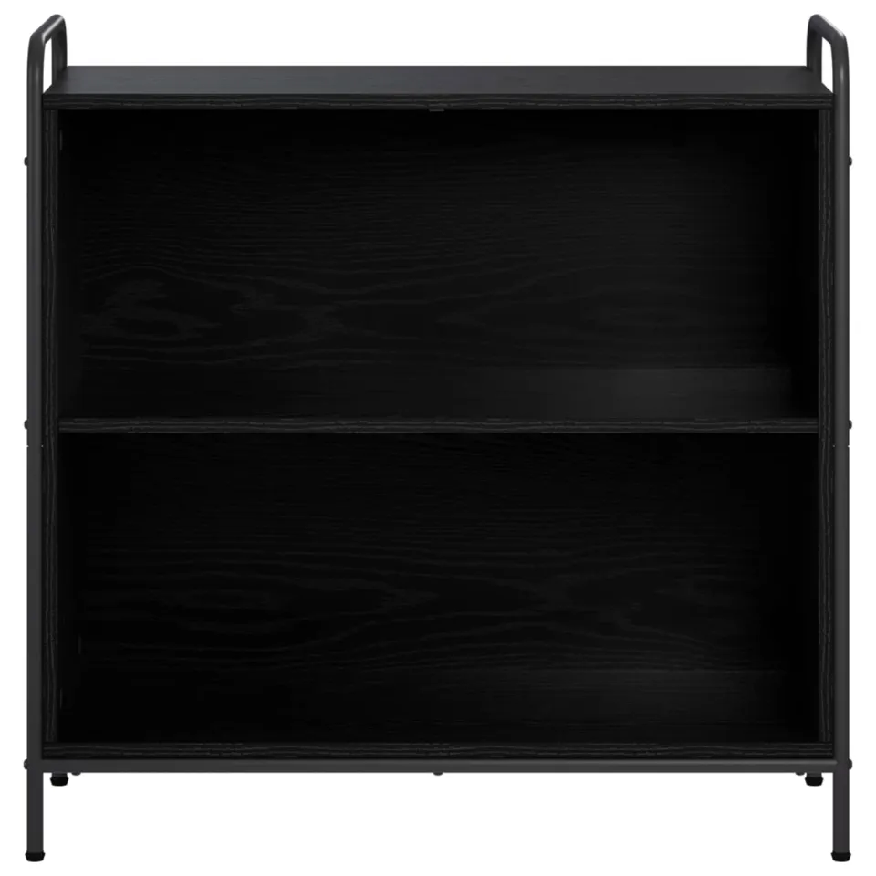 vidaXL Boekenkast 80 x 33 x 80 cm Bewerkt hout Zwart eiken