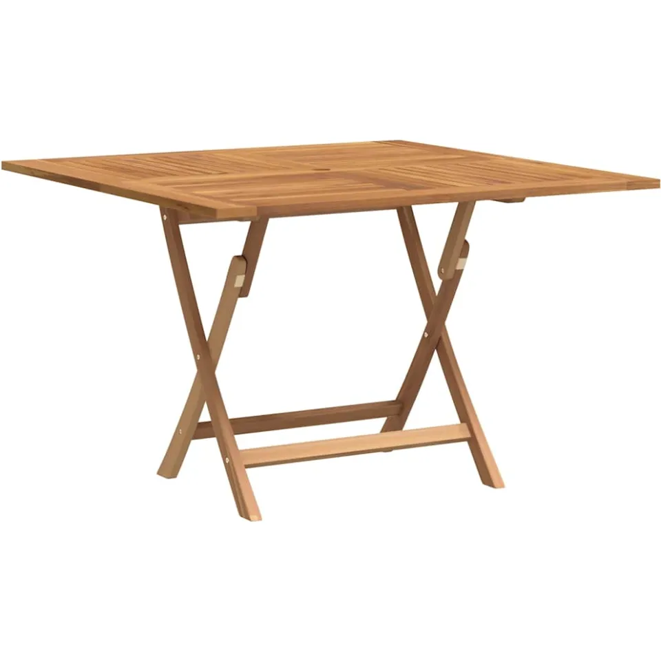 vidaXL Tuintafel inklapbaar 110x110x75 cm massief teakhout bruin, foto 3