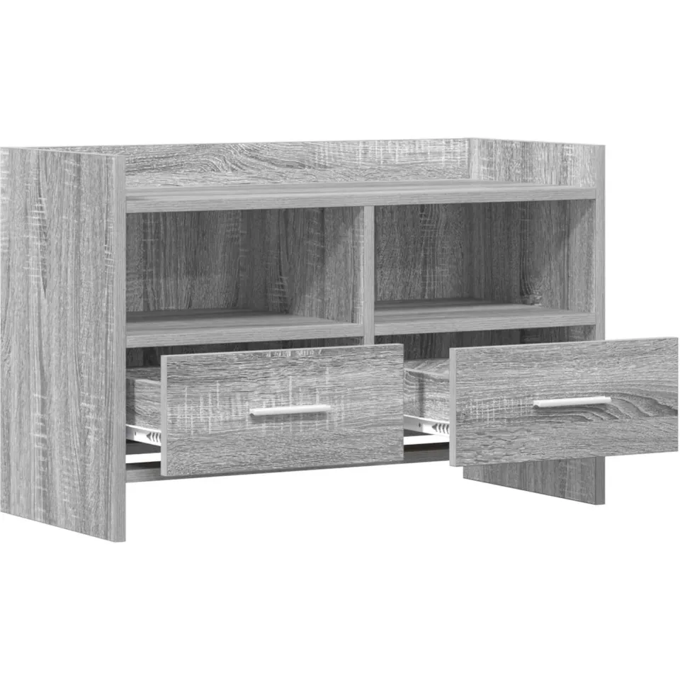 vidaXL TV-kast 71,5 x 33 x 47 cm Grijs Sonoma Bewerkt hout, foto 4
