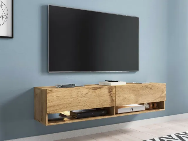 Mobistoxx TV-meubel ACAPULCO 2 klapdeuren 140 cm wotan eik