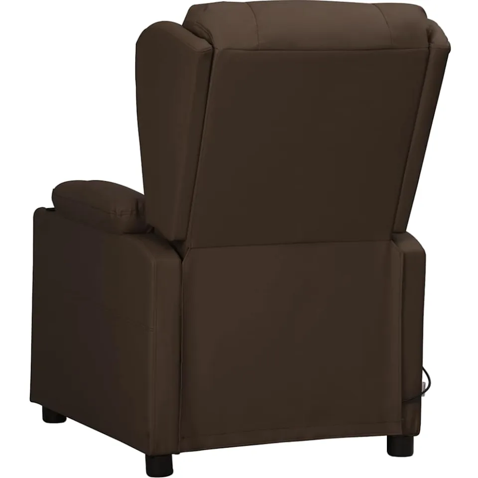vidaXL Massagestoel kunstleer bruin, foto 3
